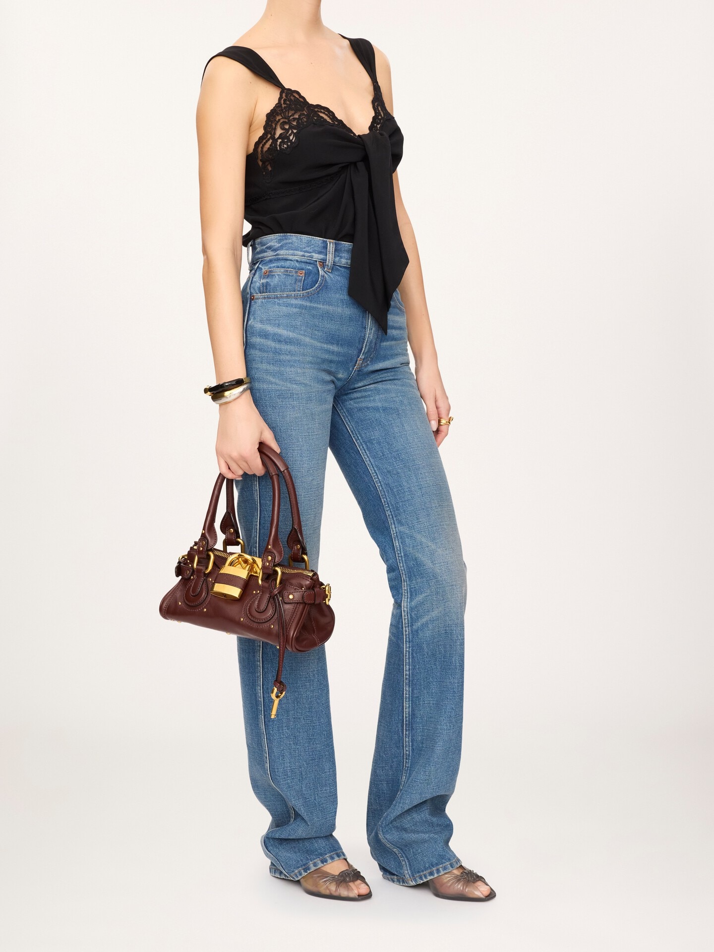 Small Paddington bag in grained leather - 10