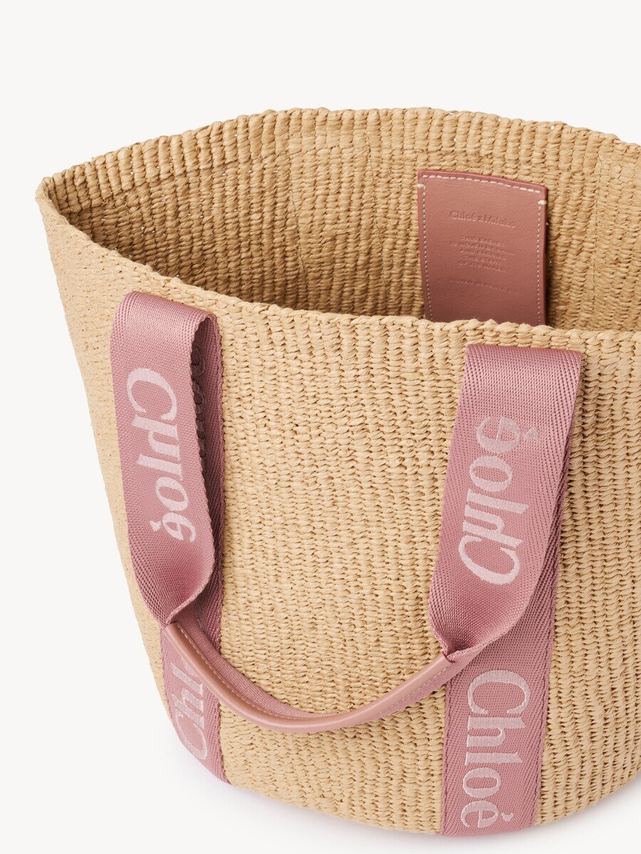 Large Woody basket in natural fibers - 5