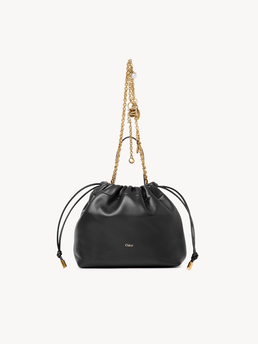 Small Chlo&eacute; Icons shoulder bag with chain in soft leather - 1