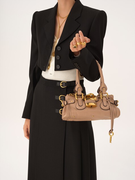Small Paddington bag in grained leather