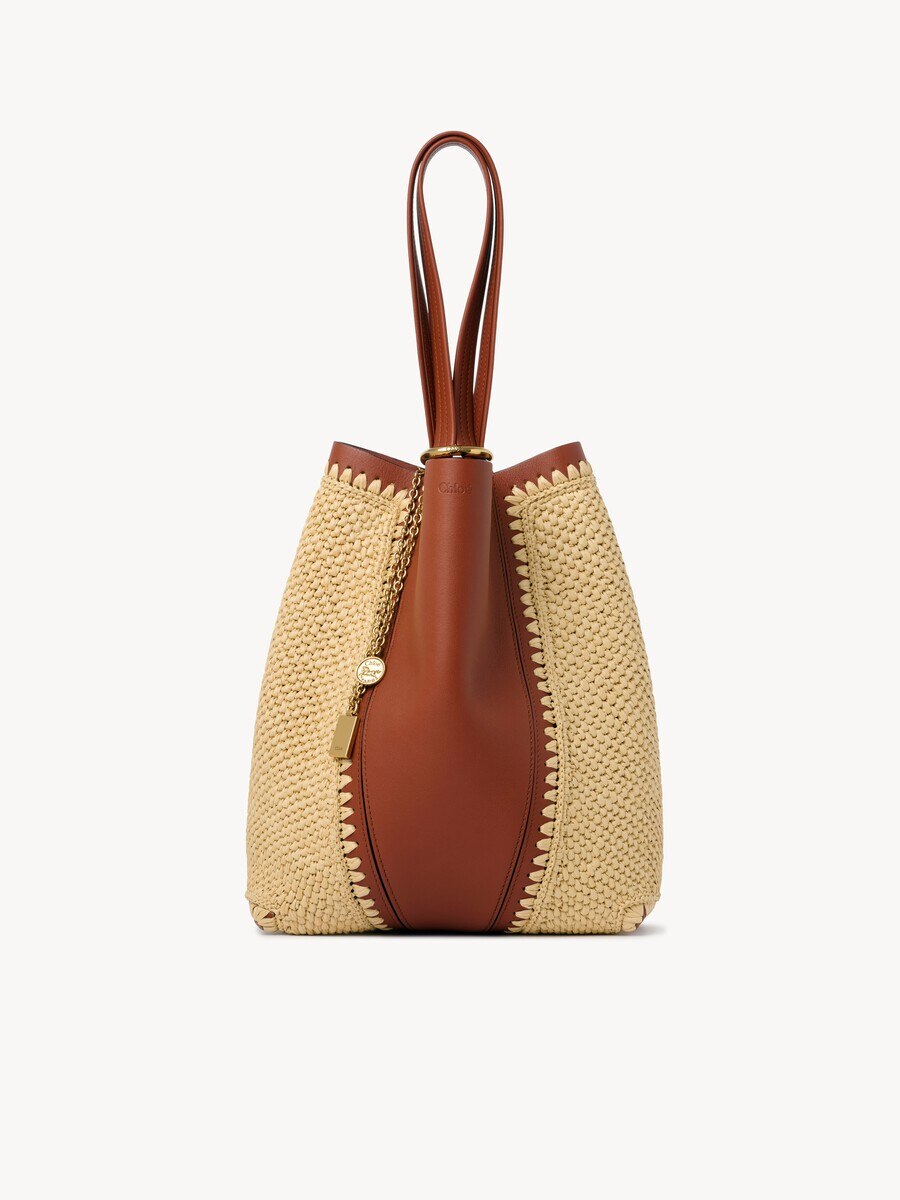 Bolso tote Chlo&eacute; Spin de efecto rafia y cuero - 2