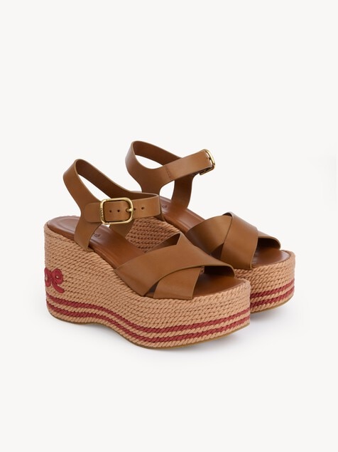 Sandales compens&eacute;es Chlo&eacute; Sand