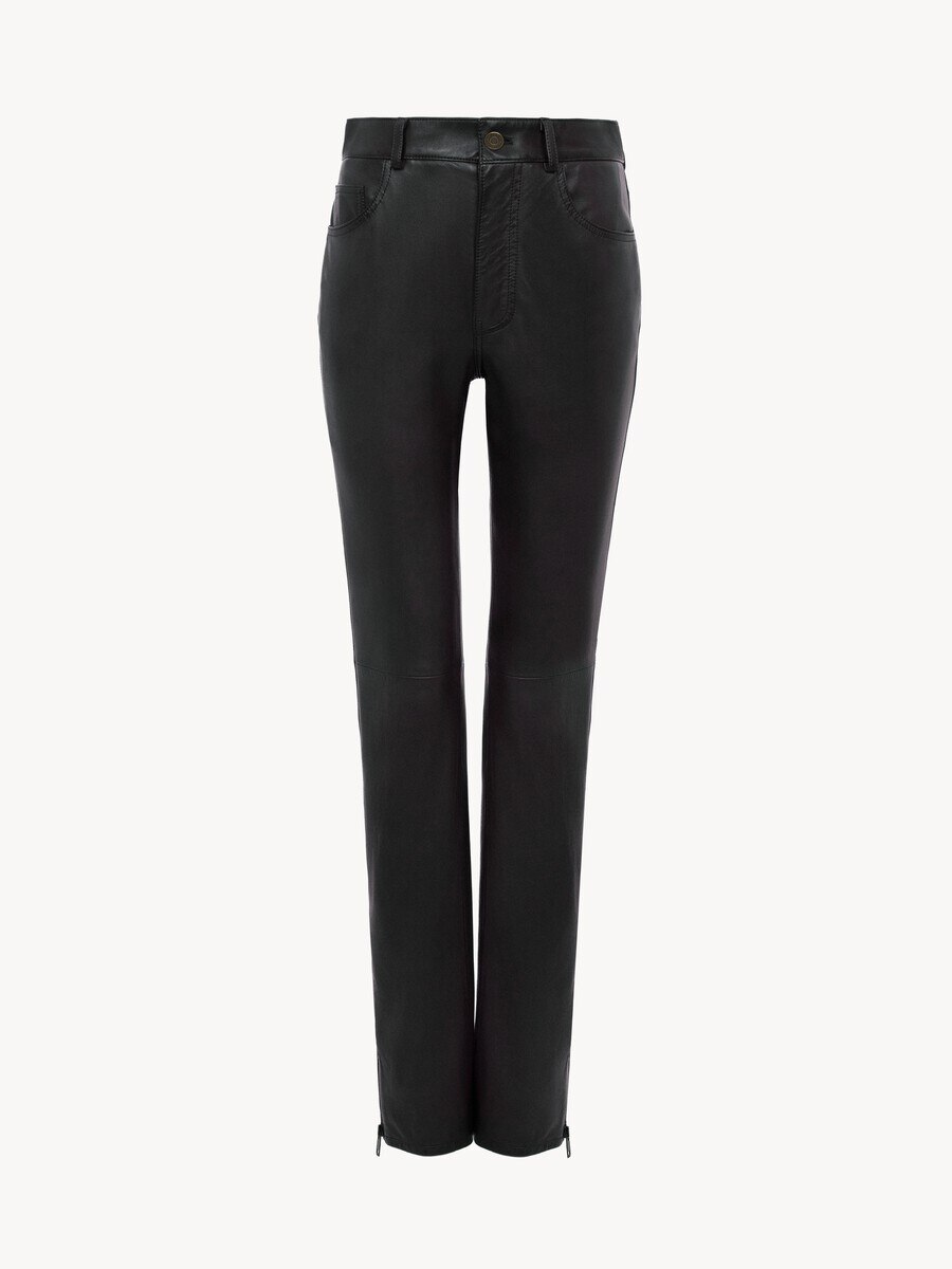 Slim trousers in leather - 2