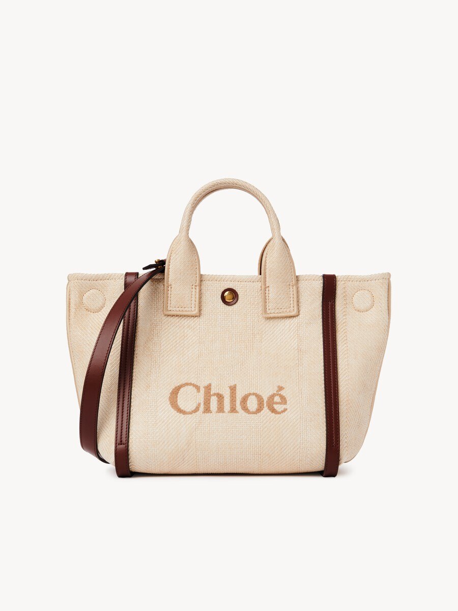 Petit sac cabas Chlo&eacute; Carry en fibres effet raphia - 5