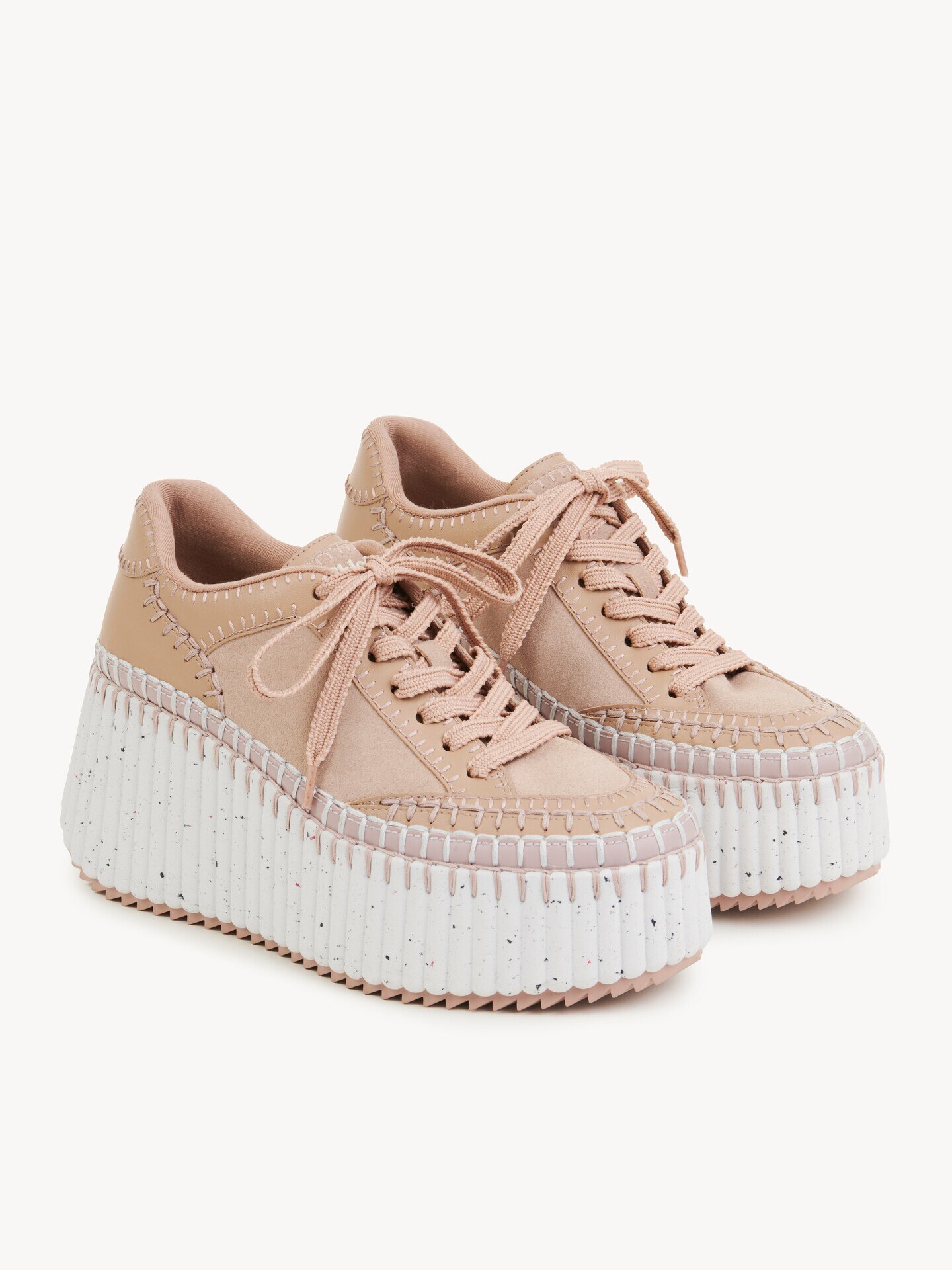 Chloe NAMAウェッジ スニーカー　36 Tan Rose Nama wedge sneaker Tan Rose - Chloé