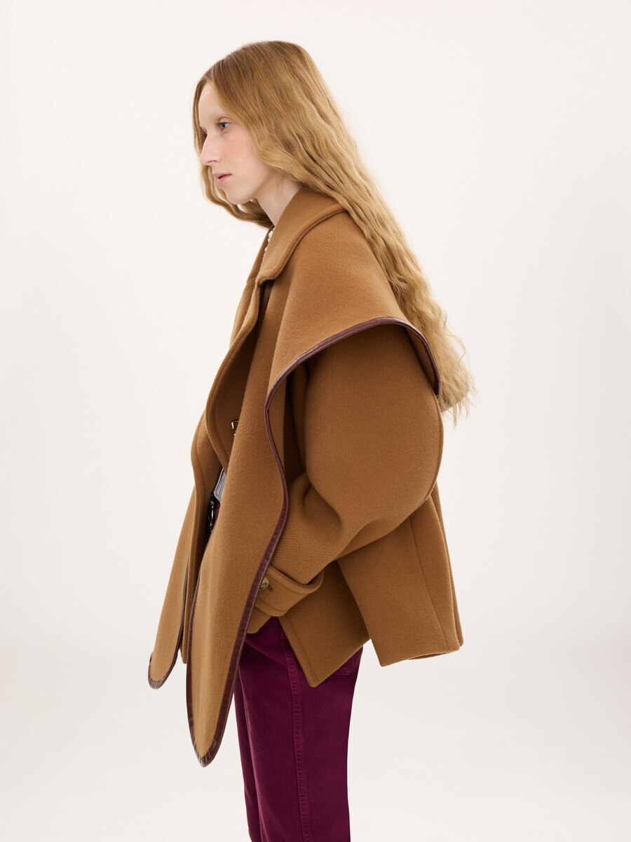 ウール製のChlo&eacute; Paddington ケープ  - 5