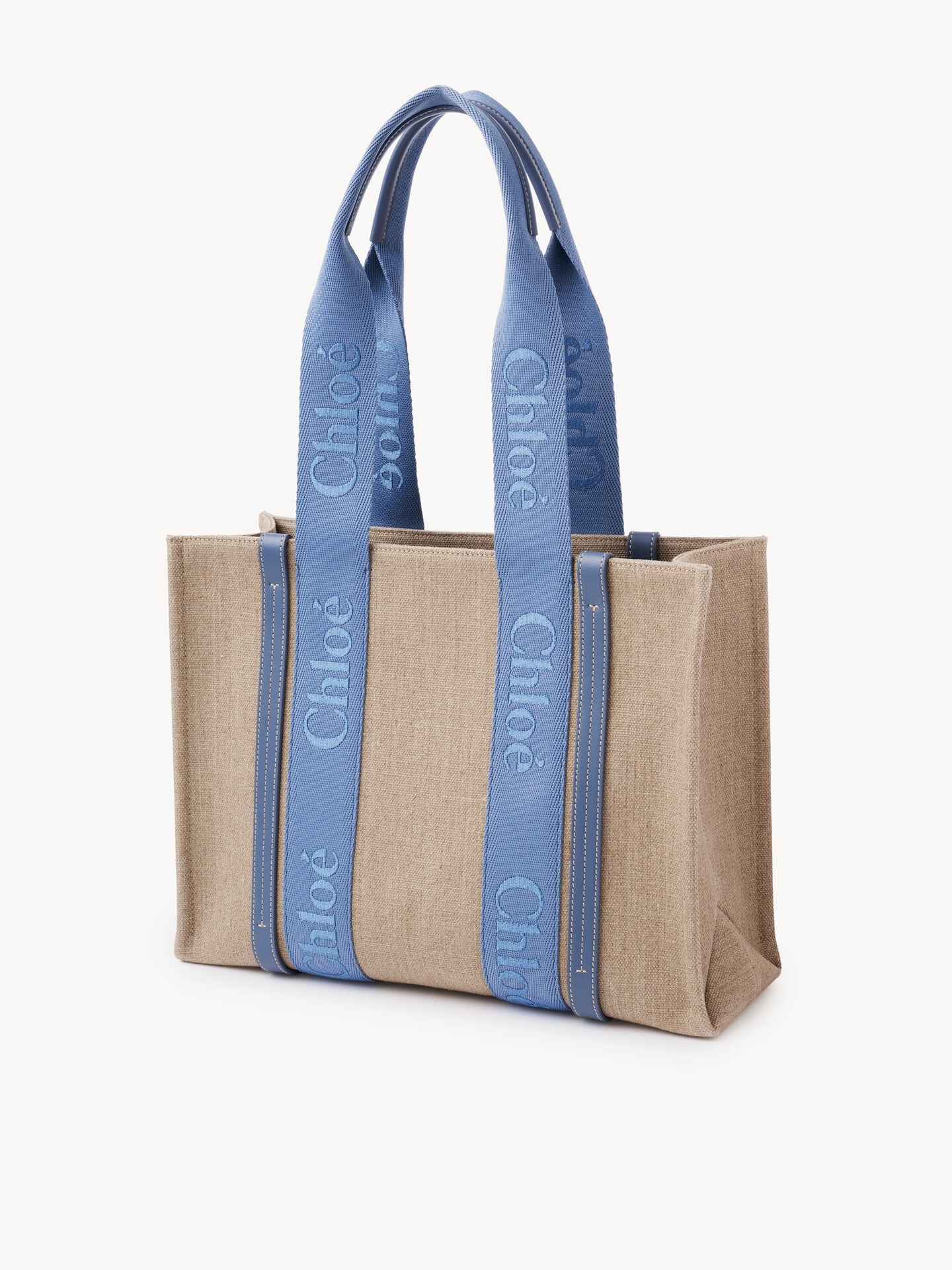 Woody tote bag in linen - 6