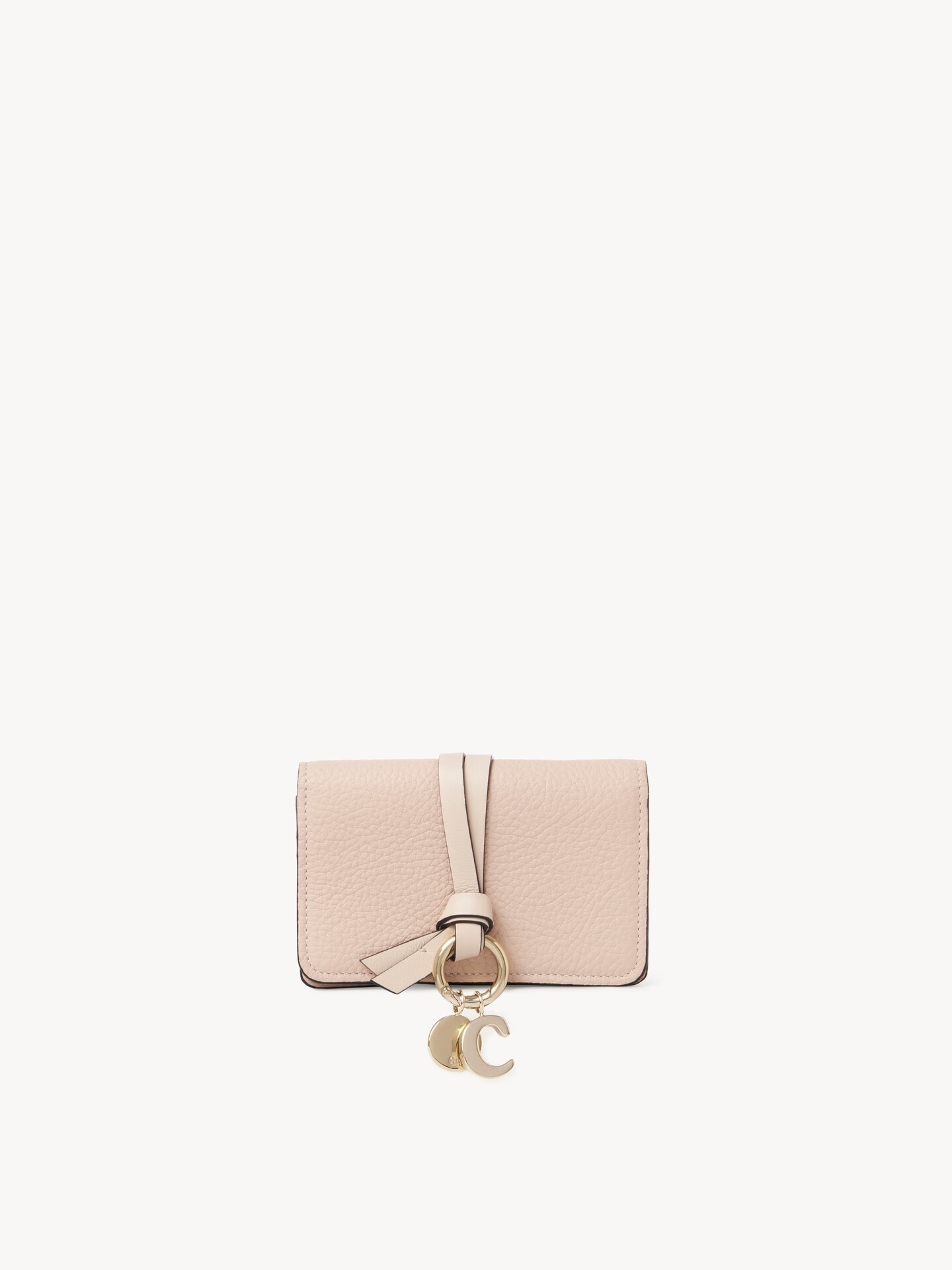 Alphabet card holder in grained leather - 1.0