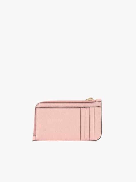 Alphabet wallet in grained leather