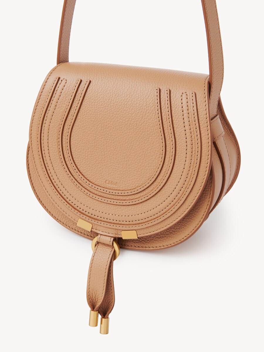 Small Marcie saddle bag in grained leather - 6