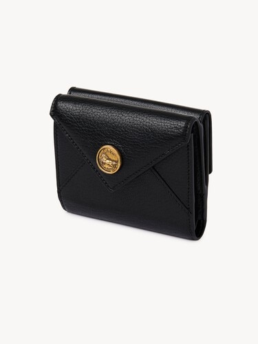 Monedero tarjetero Envelope peque&ntilde;o de cuero granulado - 3