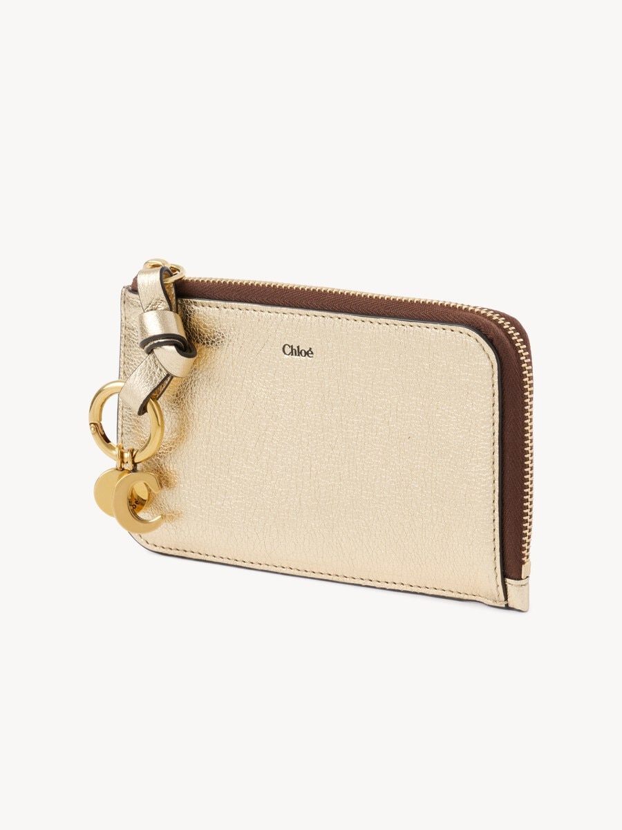 Alphabet wallet in metallic leather - 3