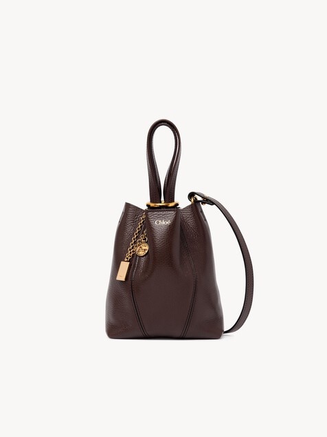 Bolso tote Chlo&eacute; Spin peque&ntilde;o de cuero granulado