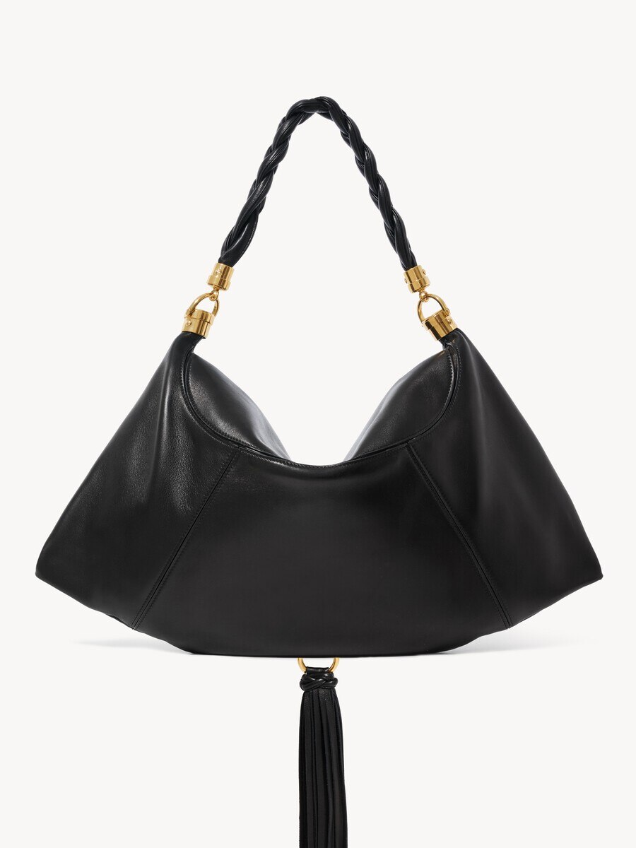 Large Marcie Foulard hobo bag in soft leather - 5