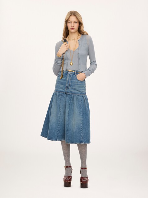 Ensemble coordonn&eacute; en maille de laine extrafine