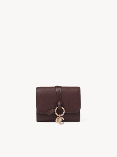 Small Alphabet tri-fold in grained leather - 2