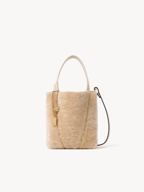 Bolso tote Chlo&eacute; Spin peque&ntilde;o de cuero de borrego