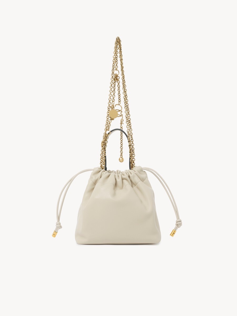 Mini sac cha&icirc;ne port&eacute; &eacute;paule Chlo&eacute; Icons en cuir lisse - 4