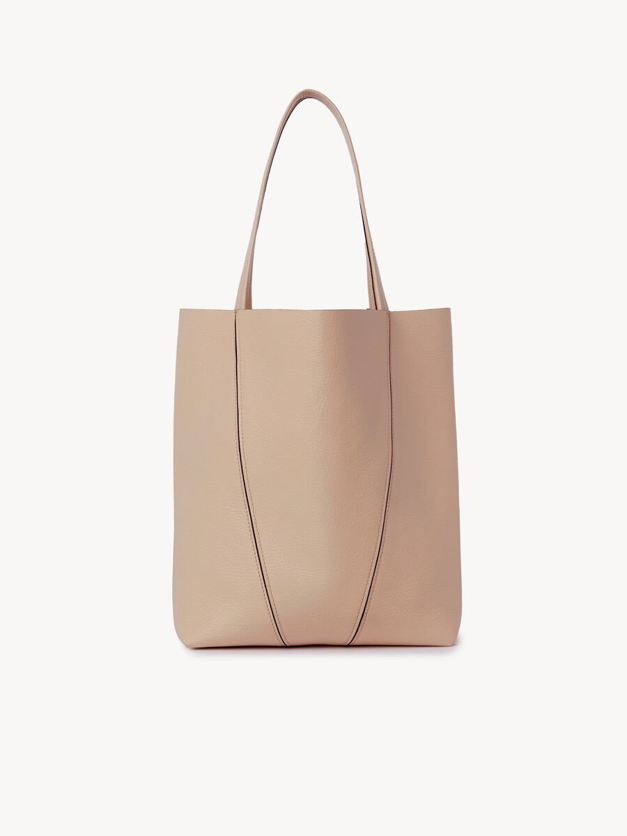 Chlo&eacute; Spin tote bag in grained leather - 5