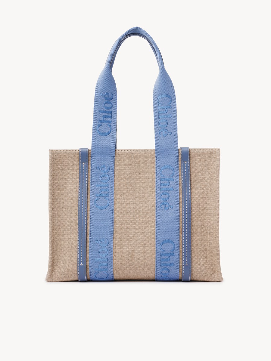 Woody tote bag in linen - 2