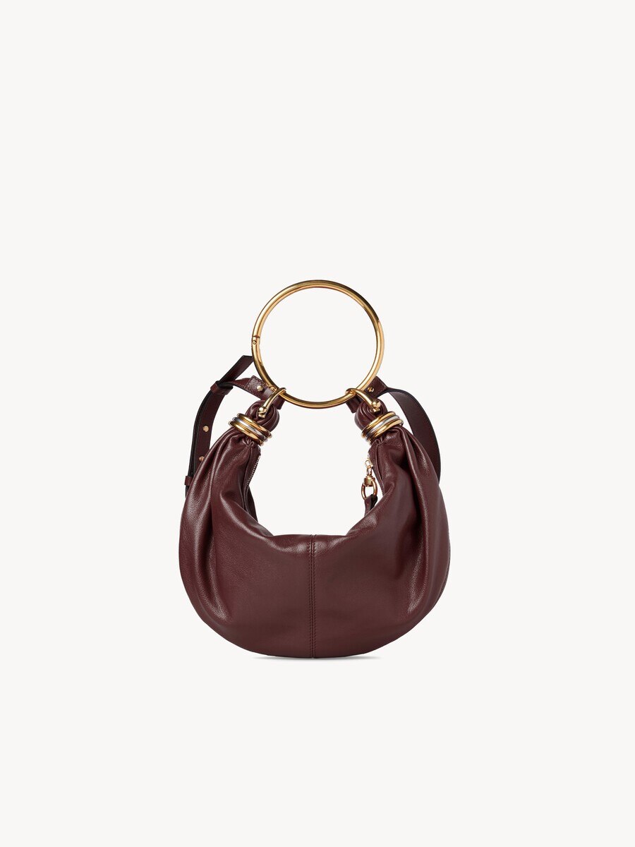 Bracelet Hobo bag piccola in pelle granata - 2