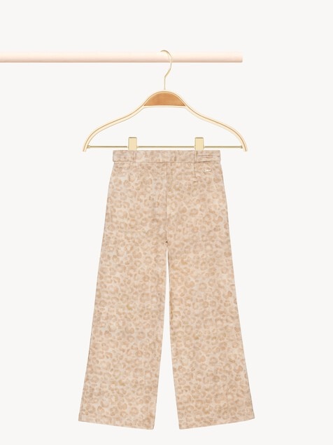 Kids' leopard-print trousers