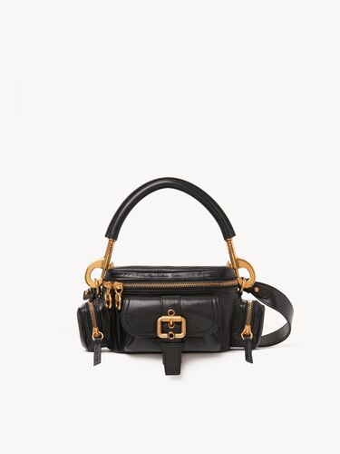 Small Camera bag in shiny leather Black - Chloé