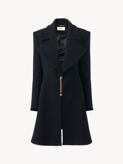 Riding coat in wool bouclette
