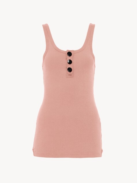 D&eacute;bardeur henley en jersey de coton