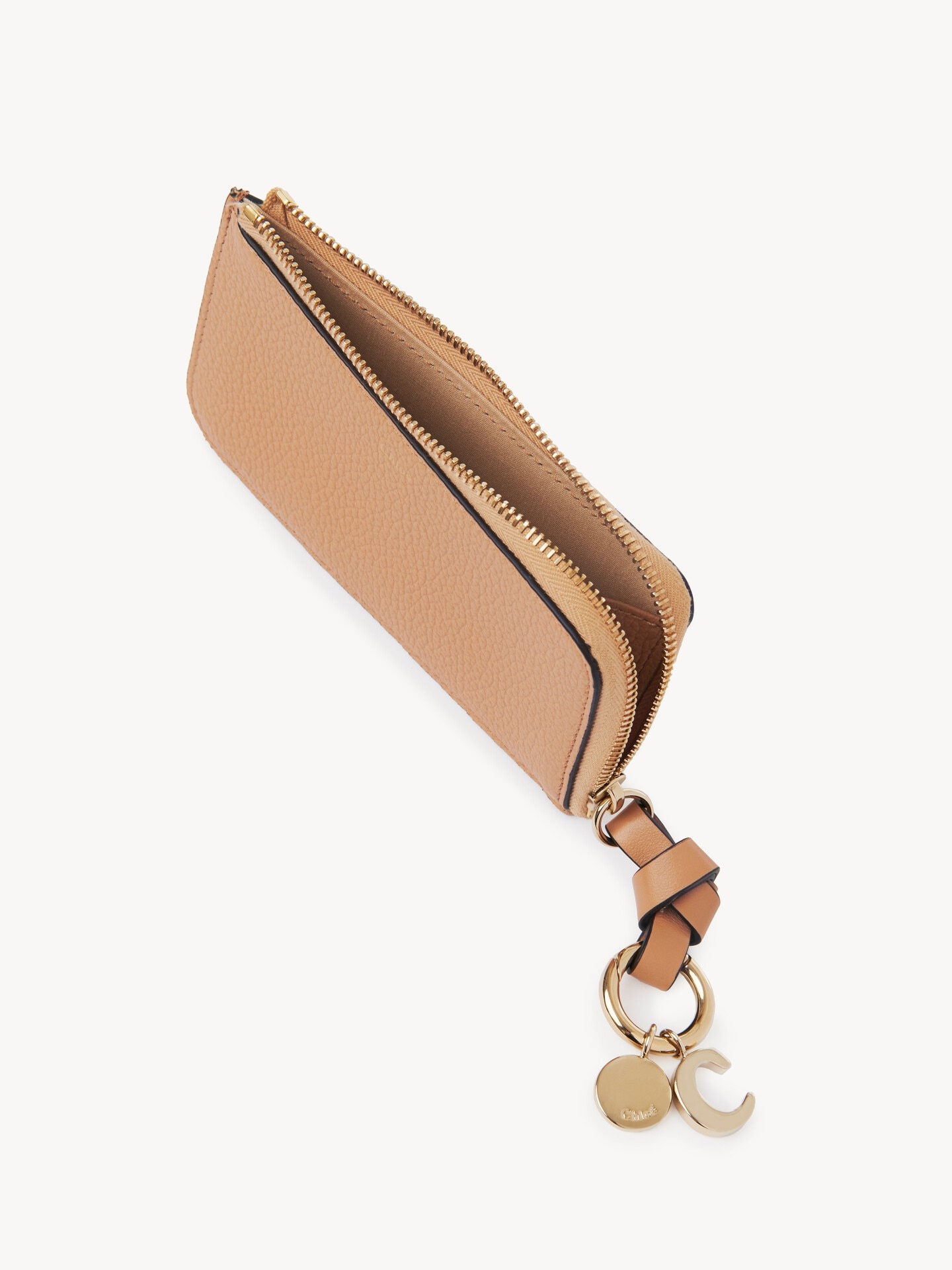 Alphabet wallet in grained leather - 5