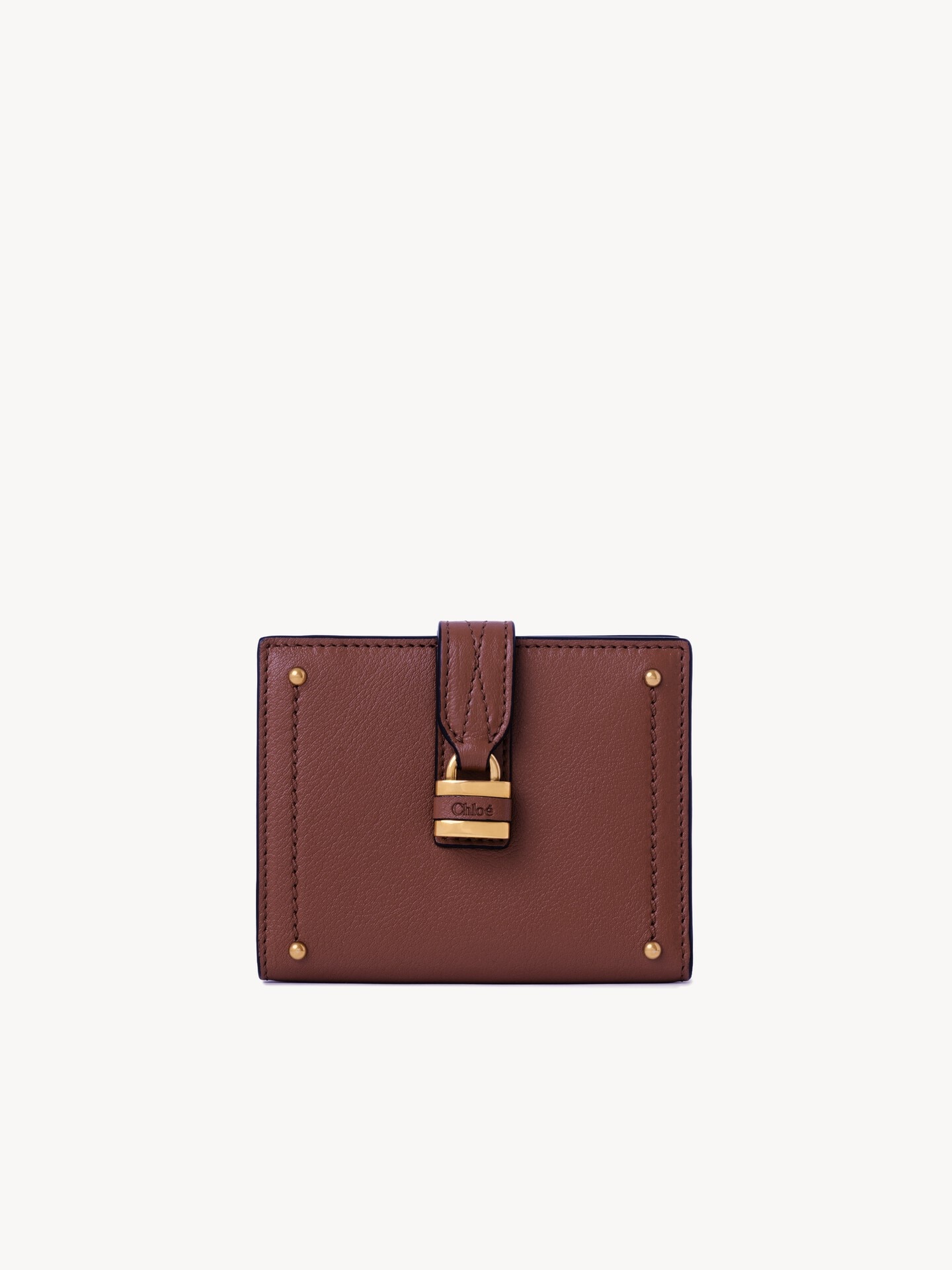 Paddington square wallet in grained leather - 1.0