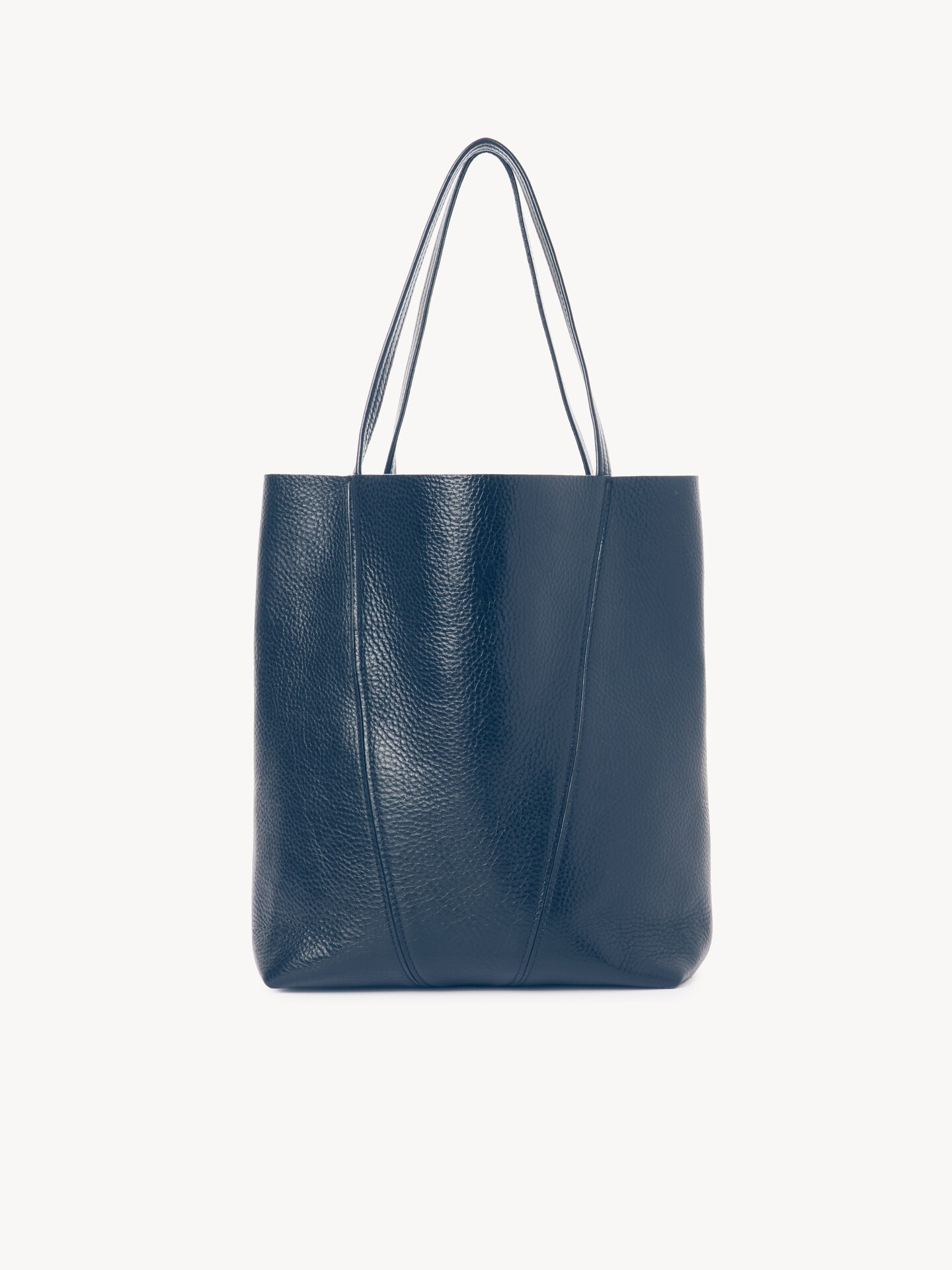 Chlo&eacute; Spin tote bag in grained leather - 4.0