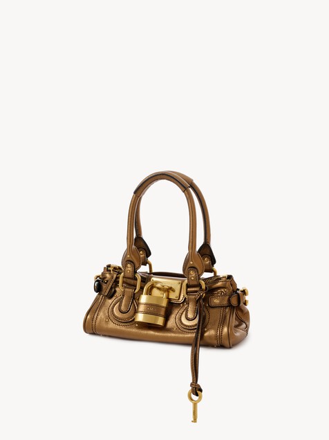 Small Paddington bag in metallised leather