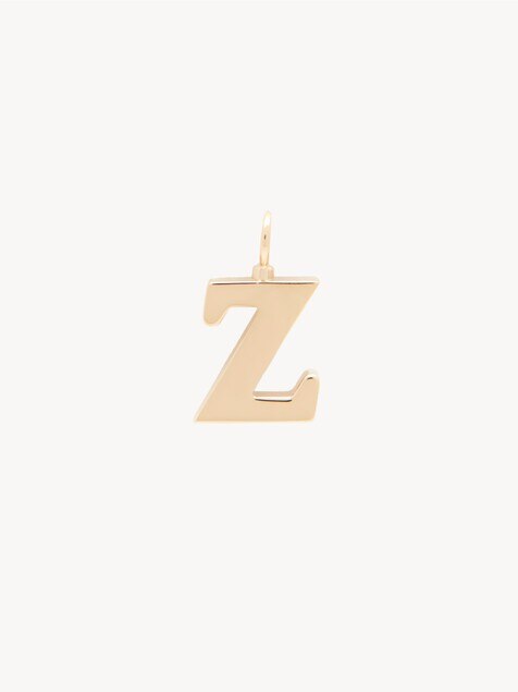 Charm alfabeto letra Z de lat&oacute;n