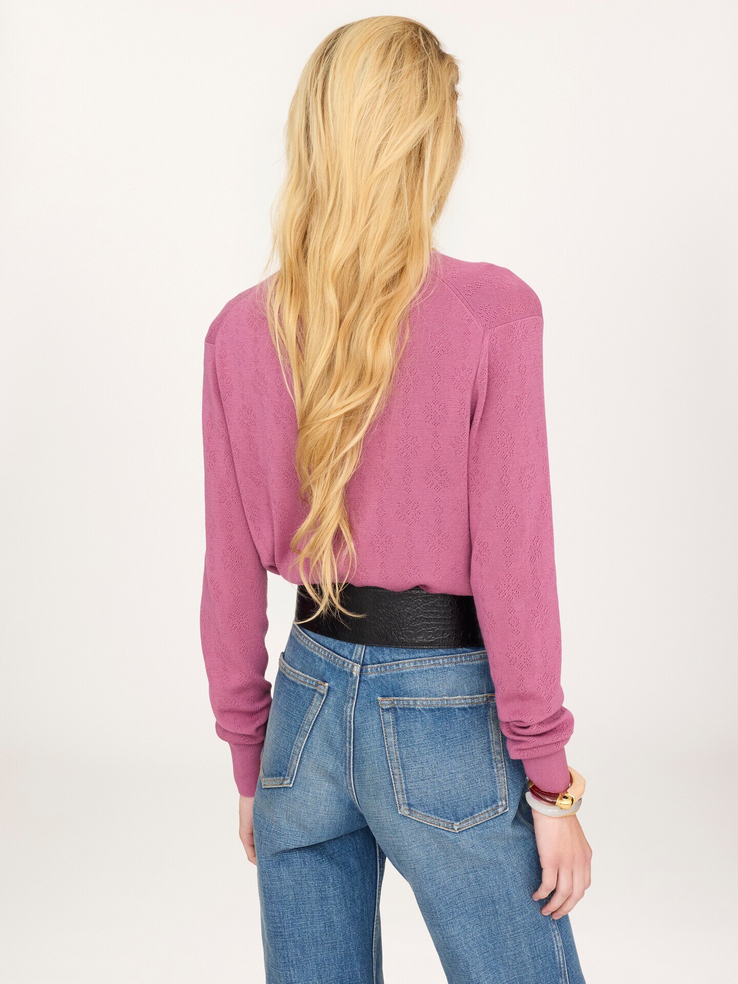 Fitted cardigan in a wool knit - 5