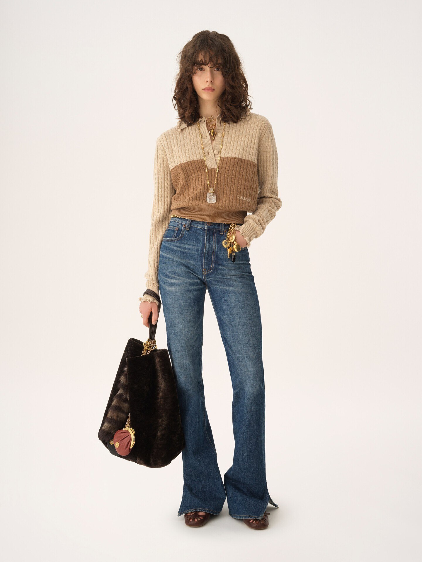 Collared jumper in a wool & cashmere knit - 3