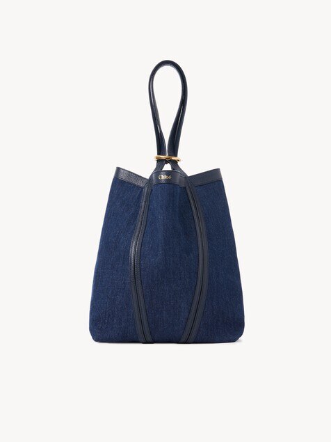 Chlo&eacute; Spin tote bag in denim
