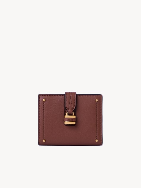 Paddington square wallet in grained leather