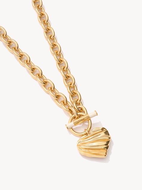 Collier Chlo&eacute; Pleated Heart