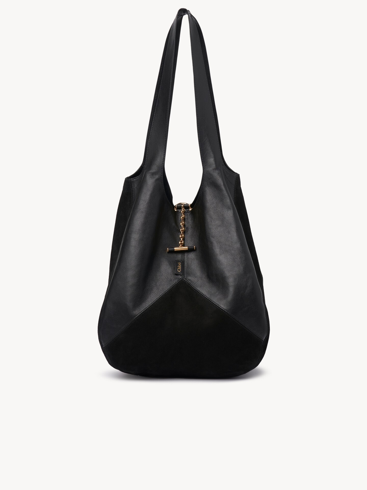 Chlo&eacute; Balloon bag in grained & suede leather - 2