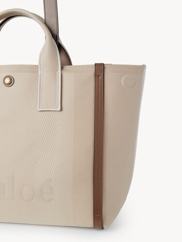 Chlo&eacute; Carry tote bag in canvas - 9