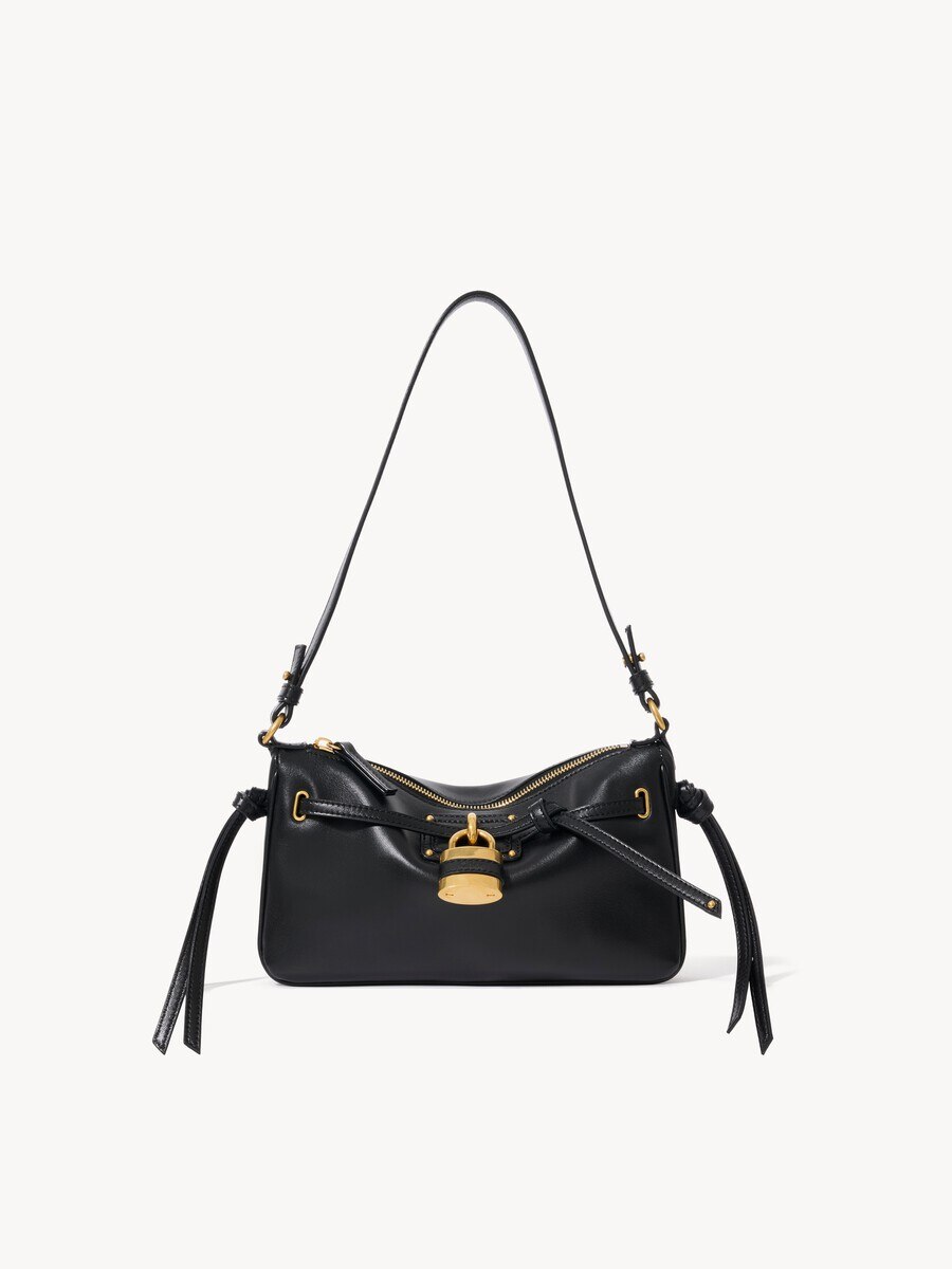 Mini Paddington Sling pouch with strap in soft leather - 2