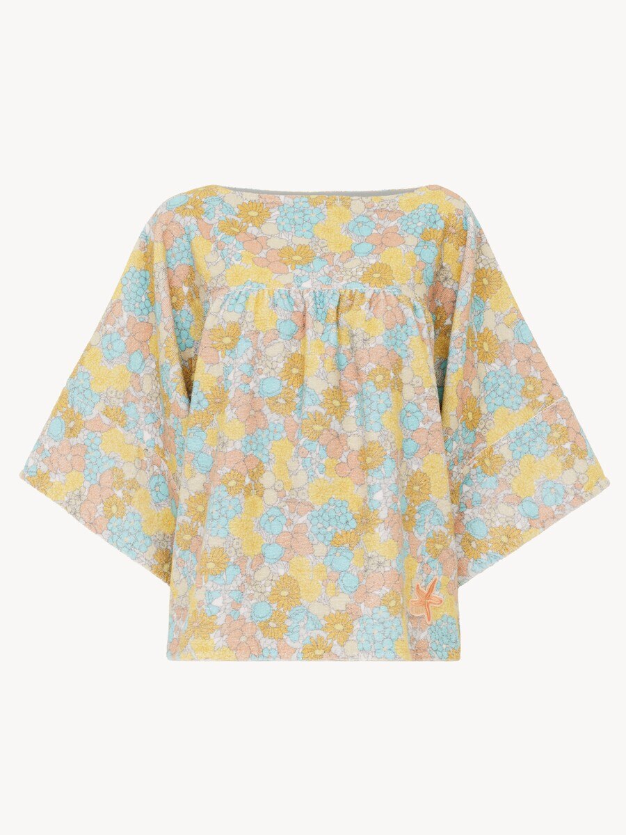 Short-sleeve top in cotton toweling - 2