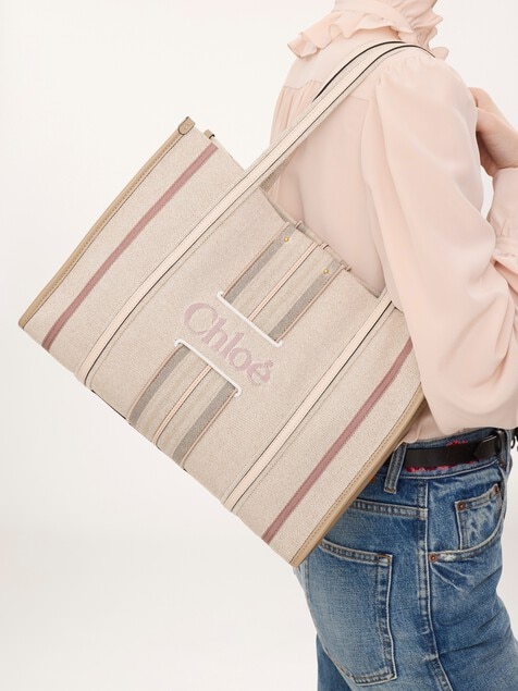 Woody Loop tote bag in canvas
