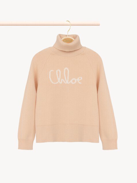 Kids' logo turtleneck sweater