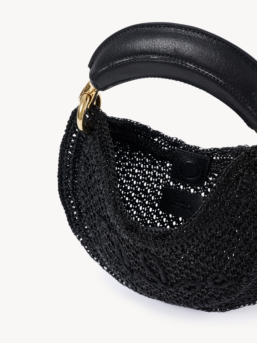 Mini Summer Banana hobo bag in glitter crochet - 6