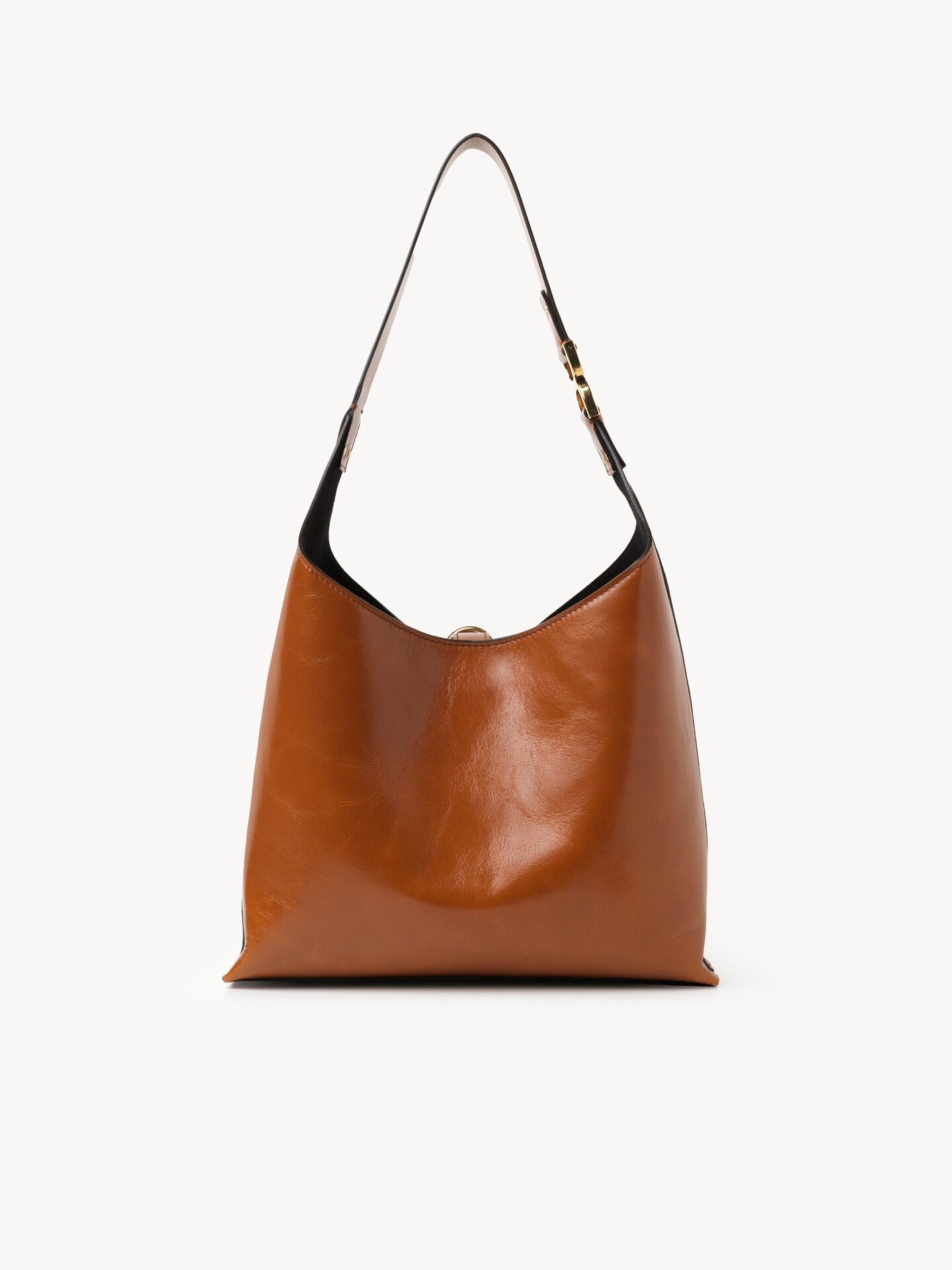 Petit sac hobo Marcie en cuir brillant - 5