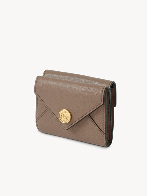 Small Envelope tri-fold in grained leather