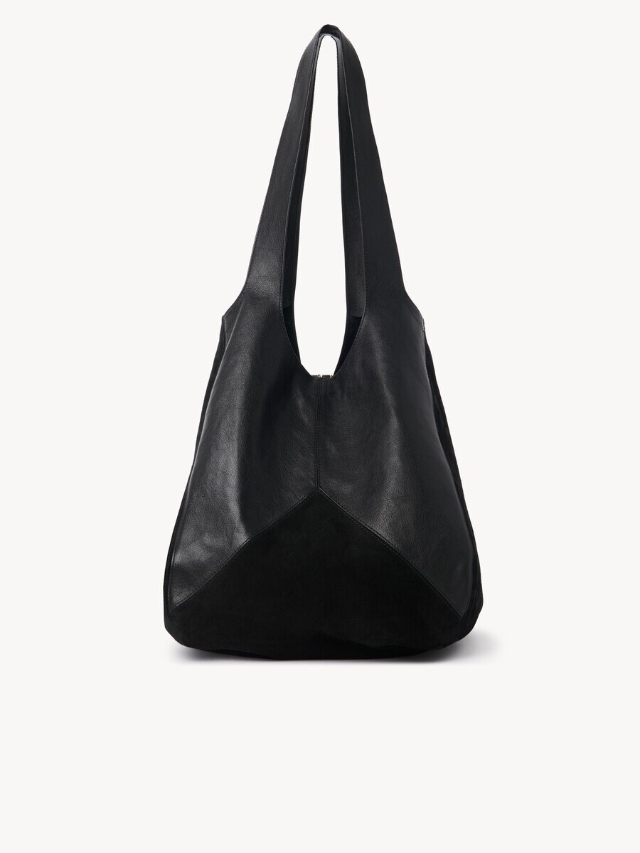 Chlo&eacute; Balloon bag in grained & suede leather - 7