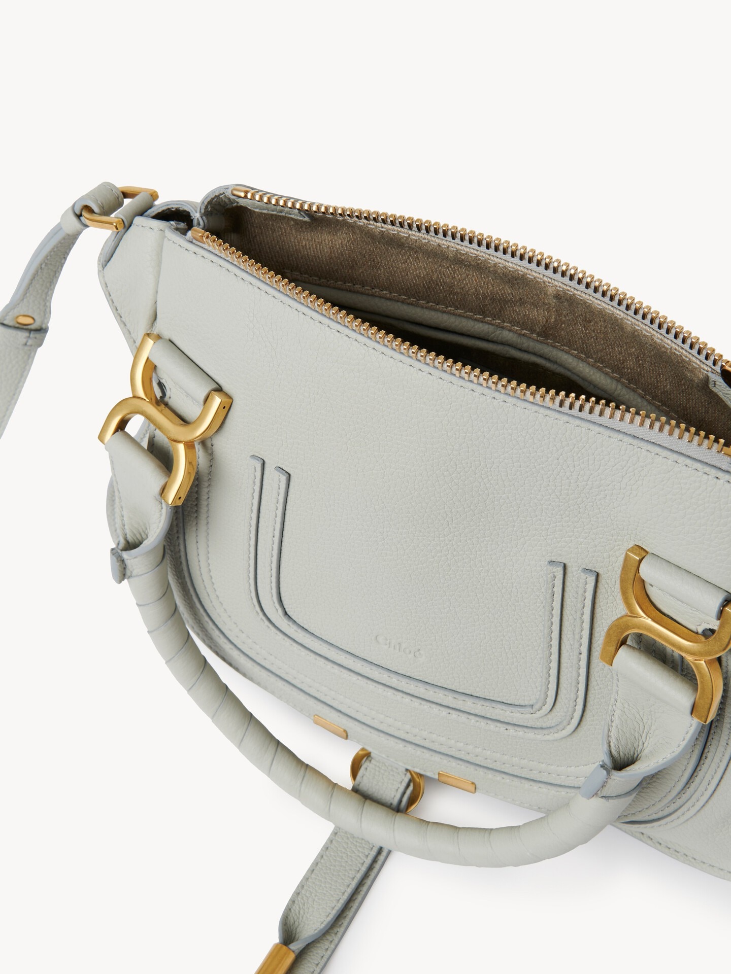 Kleine Marcie Tasche aus genarbtem Leder - 9